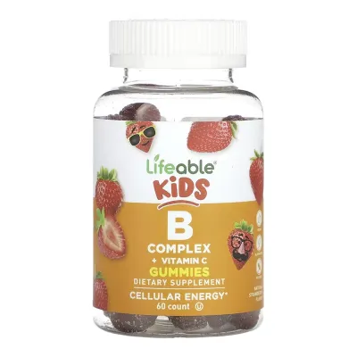 Комплекс вітамінів групи Б з вітаміном С, B Complex + Vitamin C Kids - 60 gummies