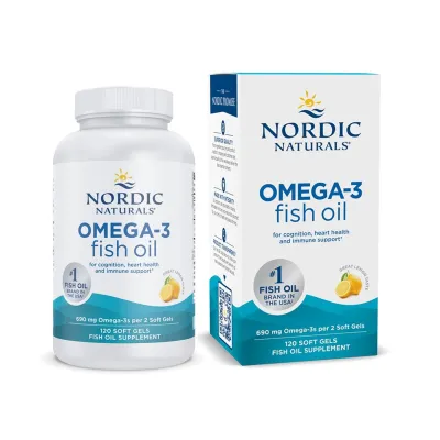 Омега-3 риб’ячий жир Nordic Naturals — 120 софтгелів, для серця, мозку та зору