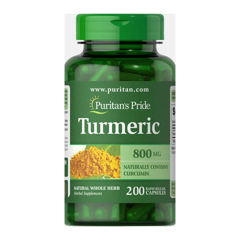 Куркумін 800 мг Puritans Pride (Turmeric) — 200 капсул