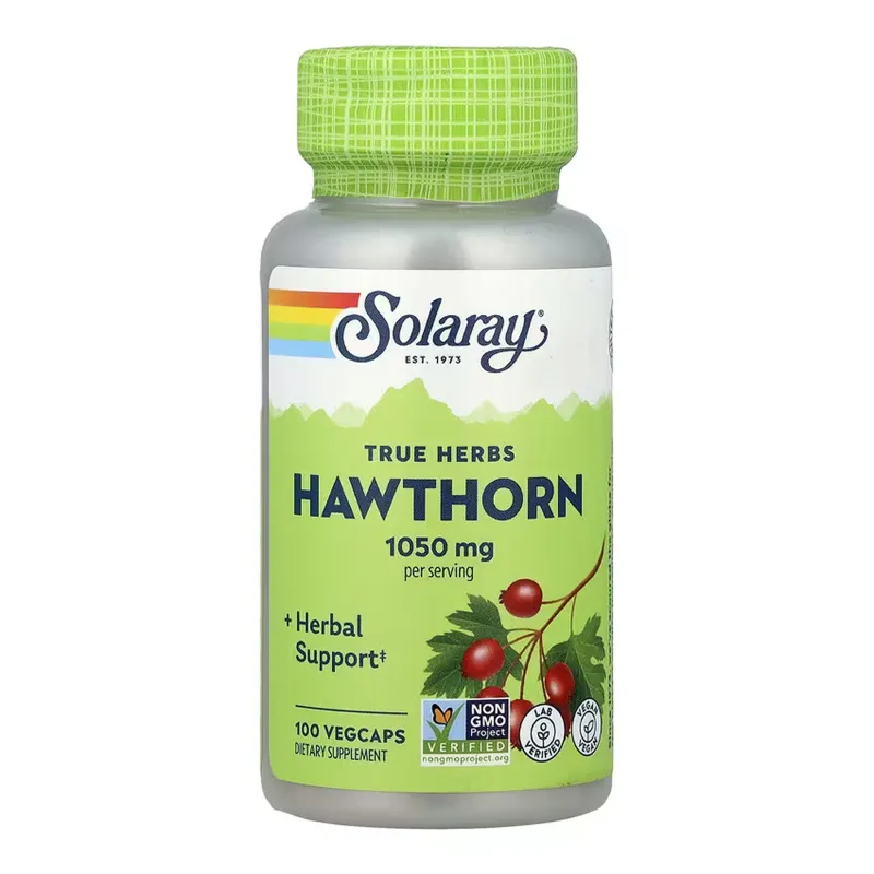 Глід 525мг Solaray (Hawthorn Berry) — 100 веганських капсул