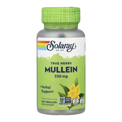 Коровяк, Mullein Leaf 330mg - 100 vcaps