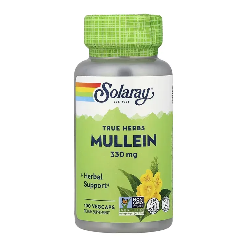 Коровяк, Mullein Leaf 330mg - 100 vcaps