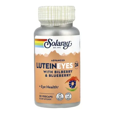 Лютеїн Solaray (Lutein Eyes 24) — 30 веганських капсул, для зору