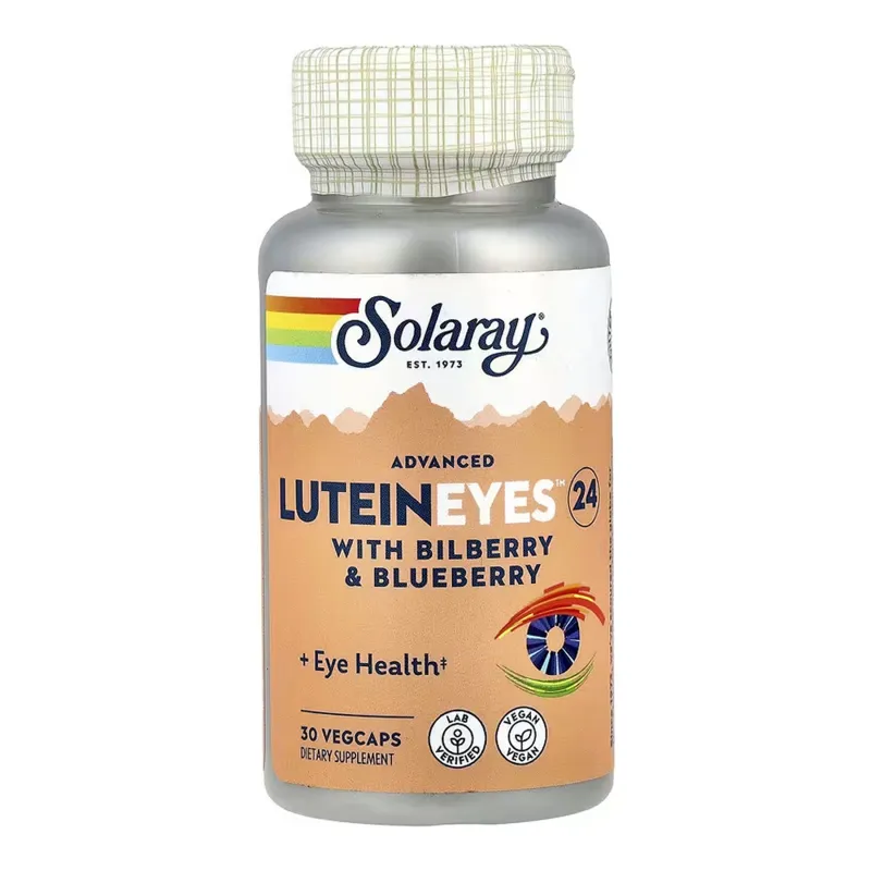 Лютеїн Solaray (Lutein Eyes 24) — 30 веганських капсул, для зору
