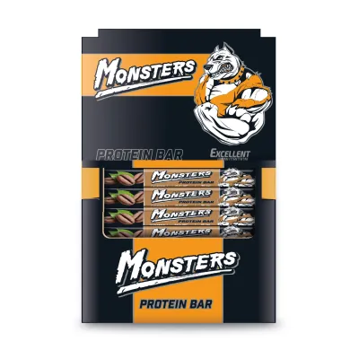 Протеиновые батончики, Monsters - 24x40g Coffee