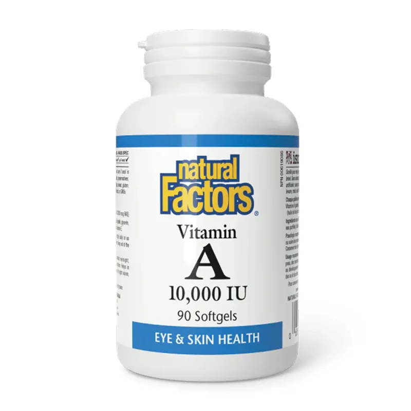 Вітамін A 10000 IU Natural Factors (Vitamin A) — 90 софтгелів