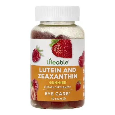 Лютеїн Lifeable (Lutein and Zeaxanthin Adults) — 60 gummies, для зору