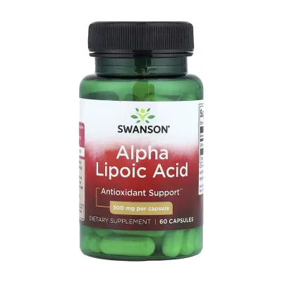 Клітковина 300 мг Alpha Lipoic Acid 300 mg — 60 капсул для травлення