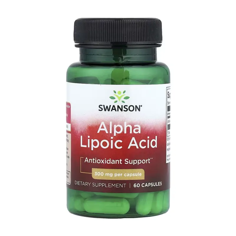 Клітковина 300 мг Alpha Lipoic Acid 300 mg — 60 капсул для травлення