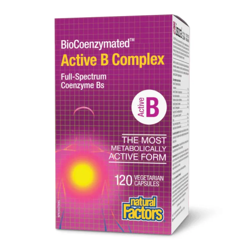 Витамины группы B BioCoenzymated Active B Formula - 120 капсул для энергии и нервной системы