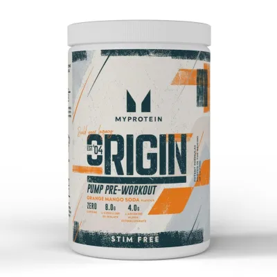 Предтренировочный комплекс, Origin Pre Workout Stim-Free Sour - 30 serv Orange & Mango