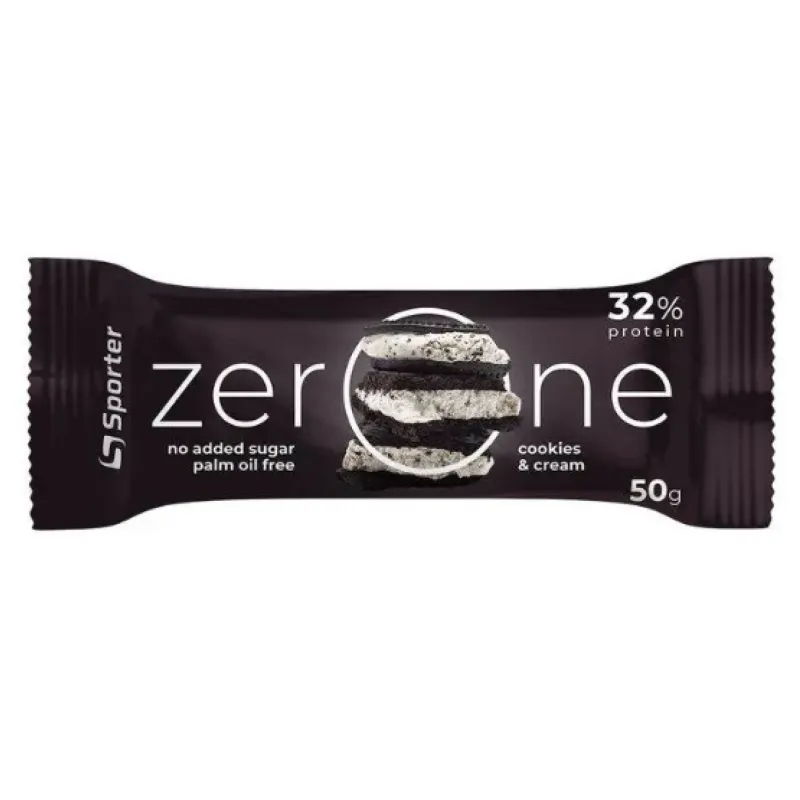 Протеиновые батончики, ZerOne - 25x50g Cookie cream