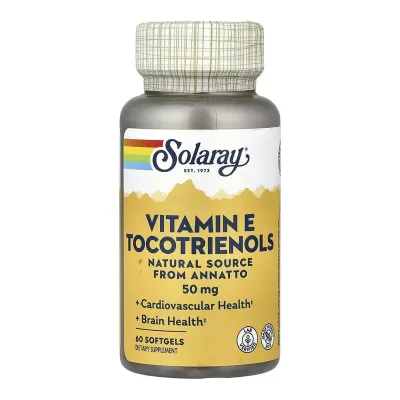 Токотрієноли вітаміну Е (з аннато), Vitamin E Tocotrienols, Annatto 50mg - 60 softgels