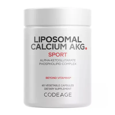 Ліпосомальний кальцій, Liposomal Calcium AKG - 60 vcaps