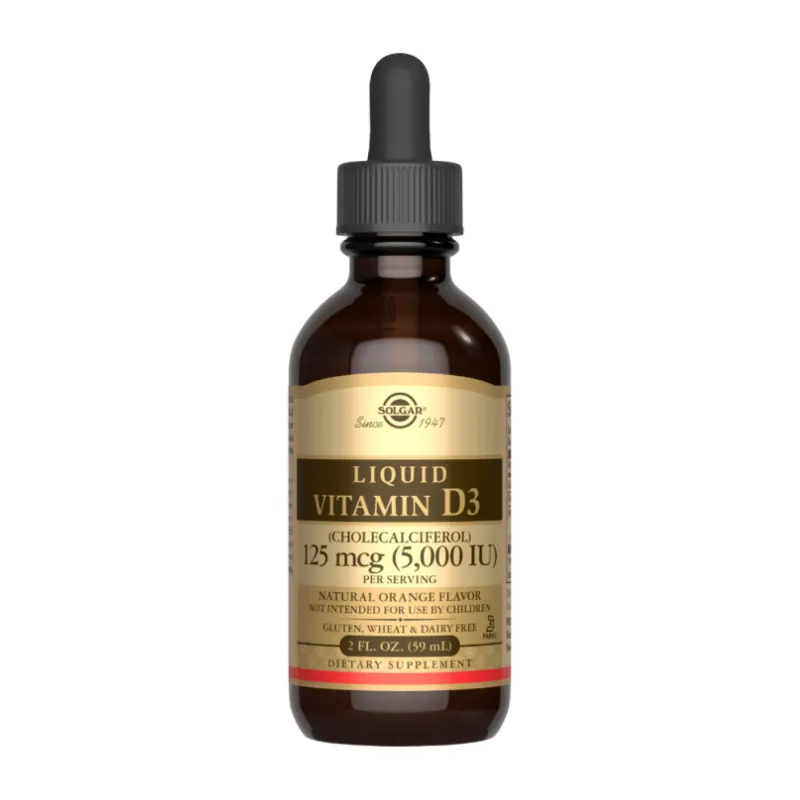 Жидкий витамин D3, Liquid Vitamin D3 (Cholecalciferol) 125 mcg (5,000 IU) - 59ml Natural Orange
