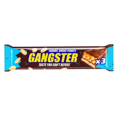 Энергетический батончик, Gangster Grisp X3-MAX - 100g Caramel-Grisp-Peanut