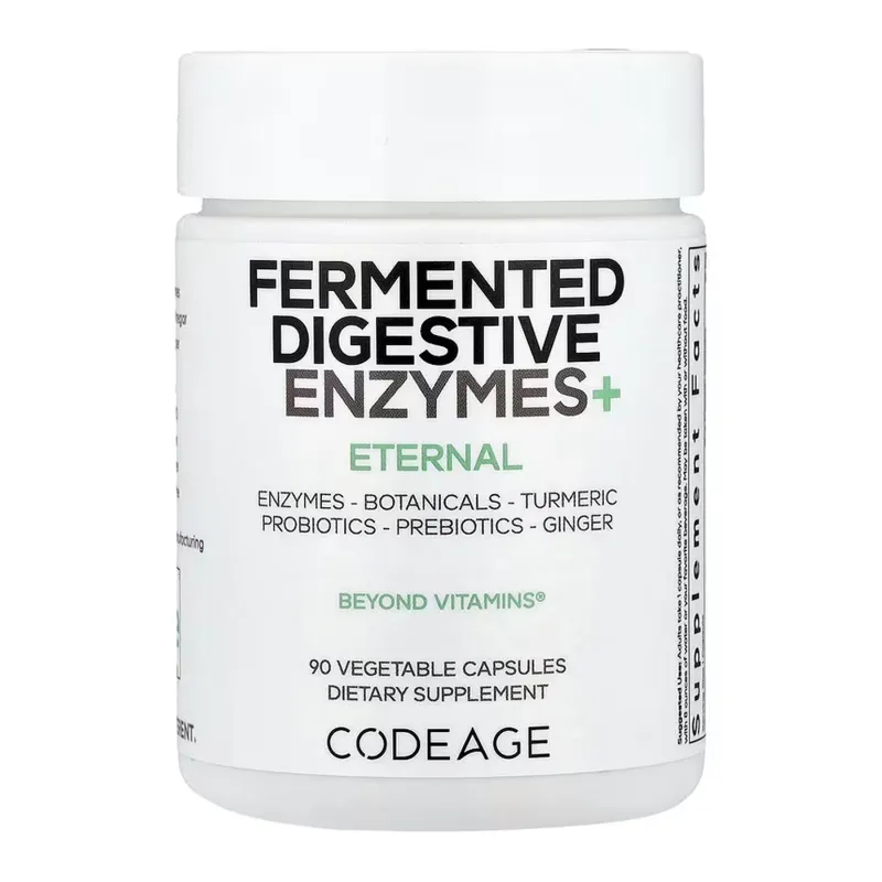 Ферментированные пищеварительные ферменты, Fermented Digestive Enzymes - 90 vcaps