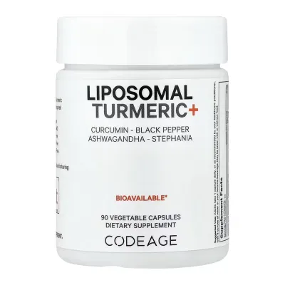 Ліпосомальна куркума, Liposomal Turmeric+ - 90 vcaps