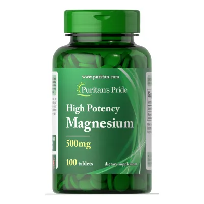 Магній, Magnesium 500 mg - 100 tablets