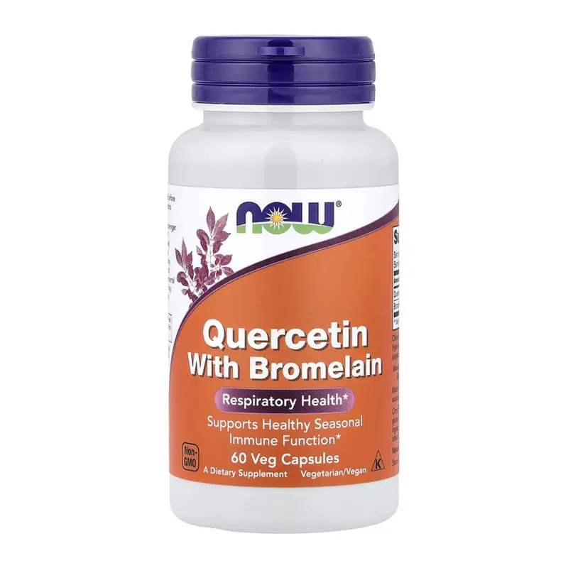 Кверцетин з бромелаїном, Quercetin with Bromelain - 60 vcaps