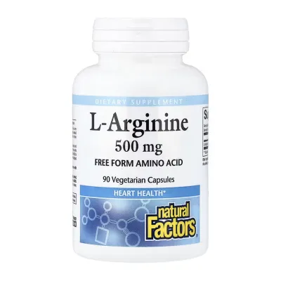 L-аргінін, Arginine 500mg - 90 vcaps