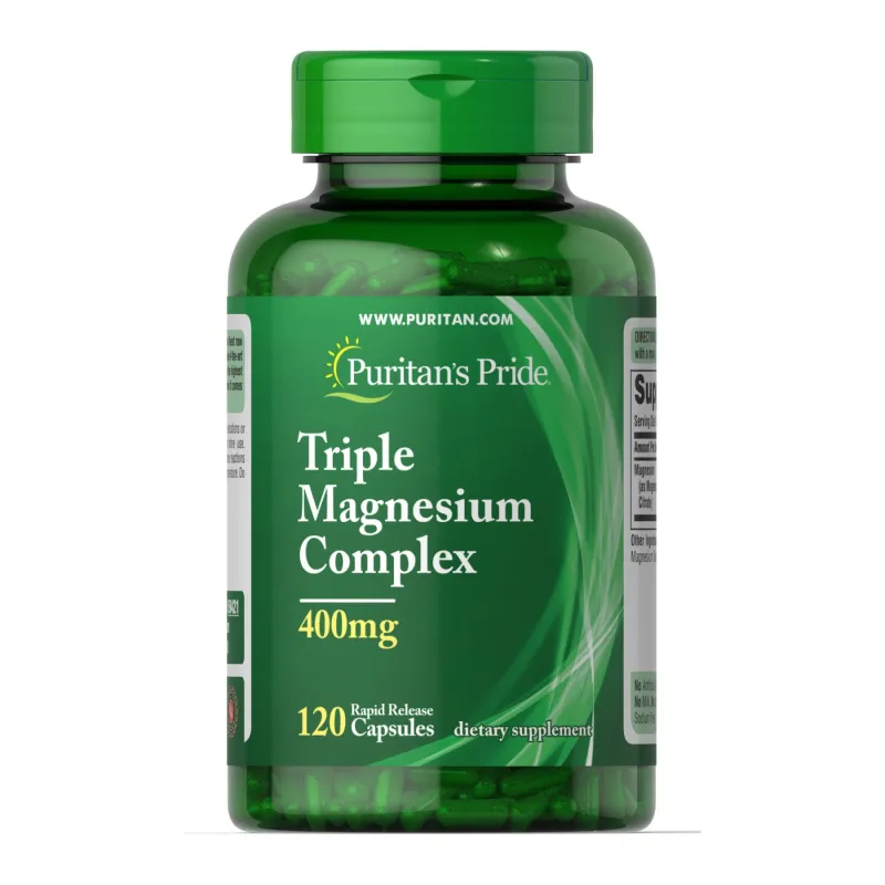 Тройной Комплекс Магния, Triple Magnesium Complex 400mg - 120 caps