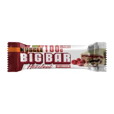 Протеиновый батончик, Muscle Big Bar 30% - 10x100g Hazelnut