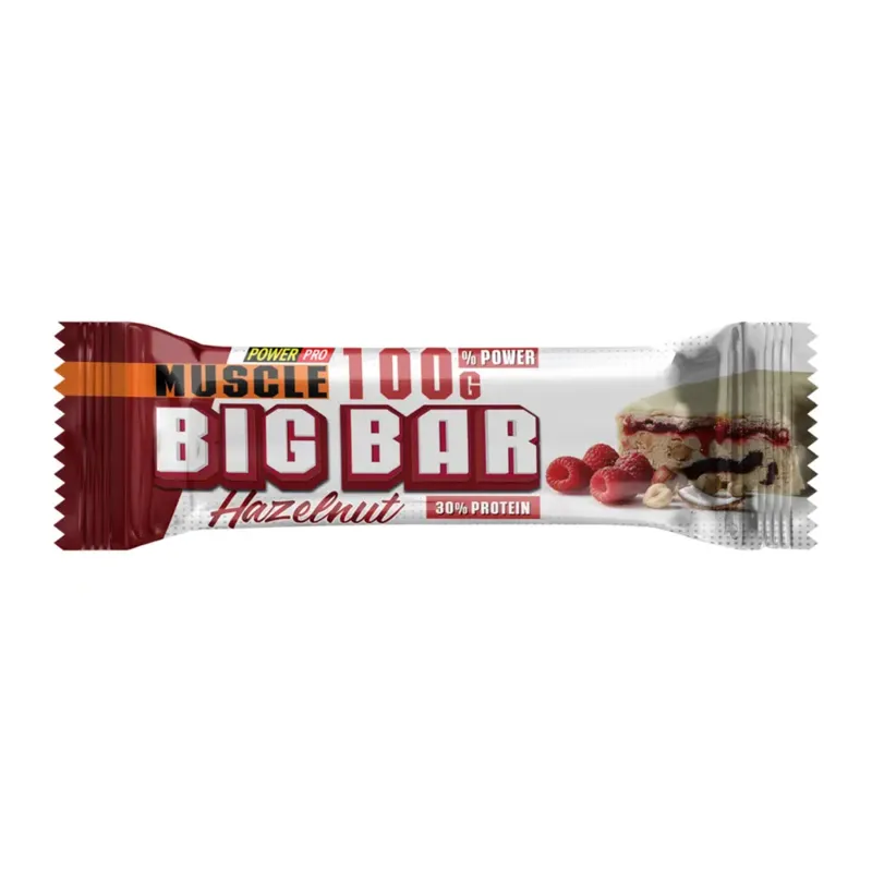 Протеїновий батончик, Muscle Big Bar 30% - 10x100g Hazelnut