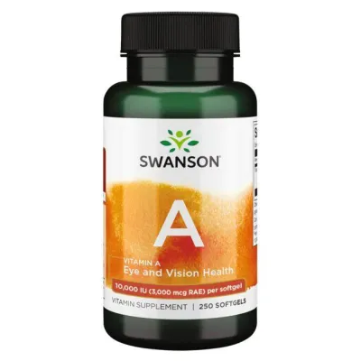Витамин А, Vitamin A 10,000 IU - 250 Softgels