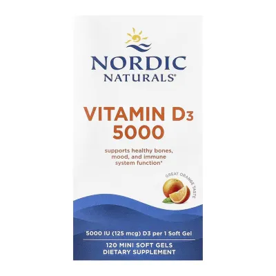 Витамин D3, Vitamin D3 5000 - 120 mini softgels