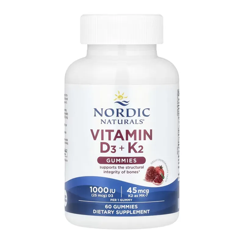 Вітамін D3 Nordic Naturals (+ K2) — 60 gummies