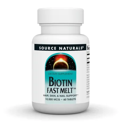 Біотин, Biotin Fast Melt 10000 mcg - 60 tabs
