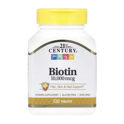 Биотин, Biotin 10,000 mcg - 120 tabs