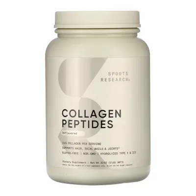Колаген Sport Research (Peptides) — 907 г, без смаку, для суглобів і шкіри