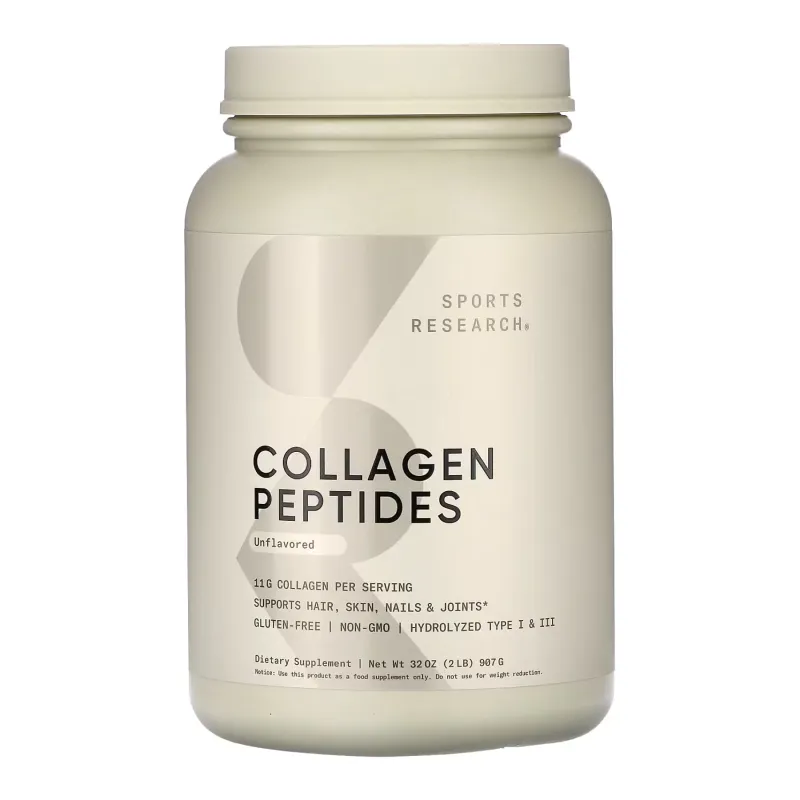 Колаген Sport Research (Peptides) — 907 г, без смаку, для суглобів і шкіри