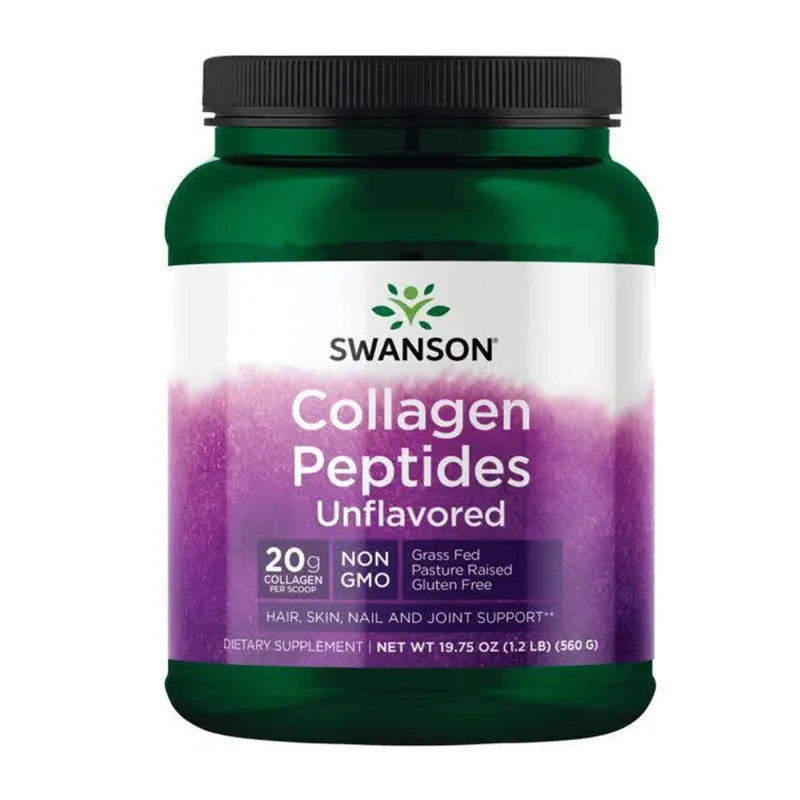 Колаген Swanson (Peptides) — 560 г, без смаку, для суглобів і шкіри