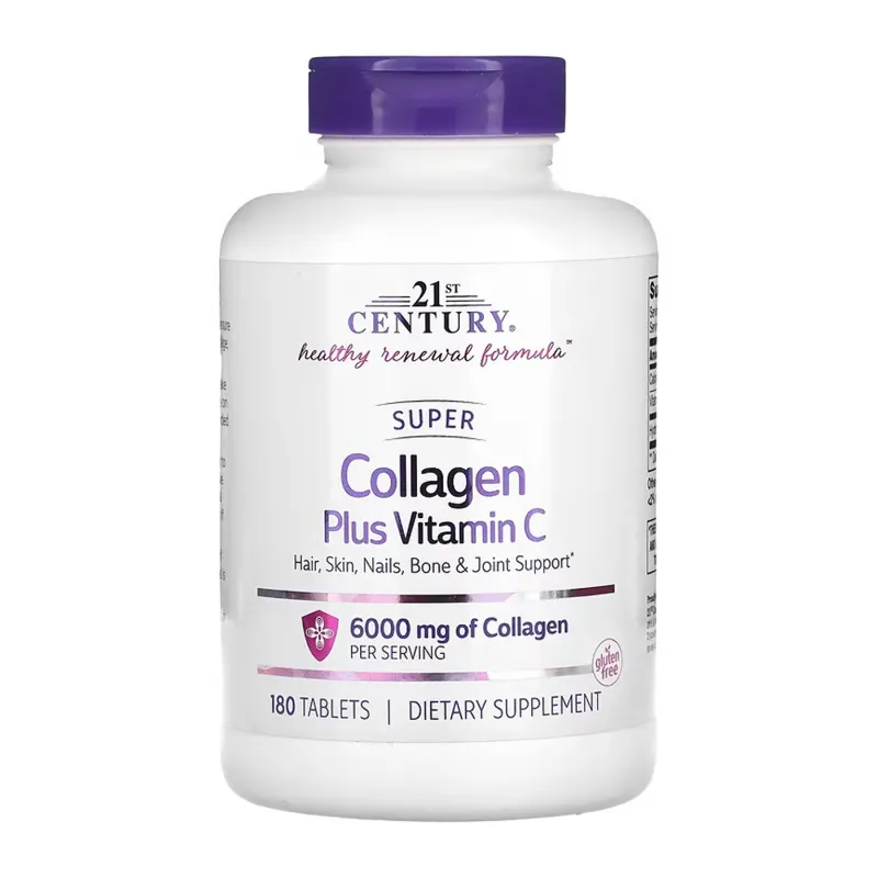 Коллаген с витамином С, Super Collagen + C - 180 tabs