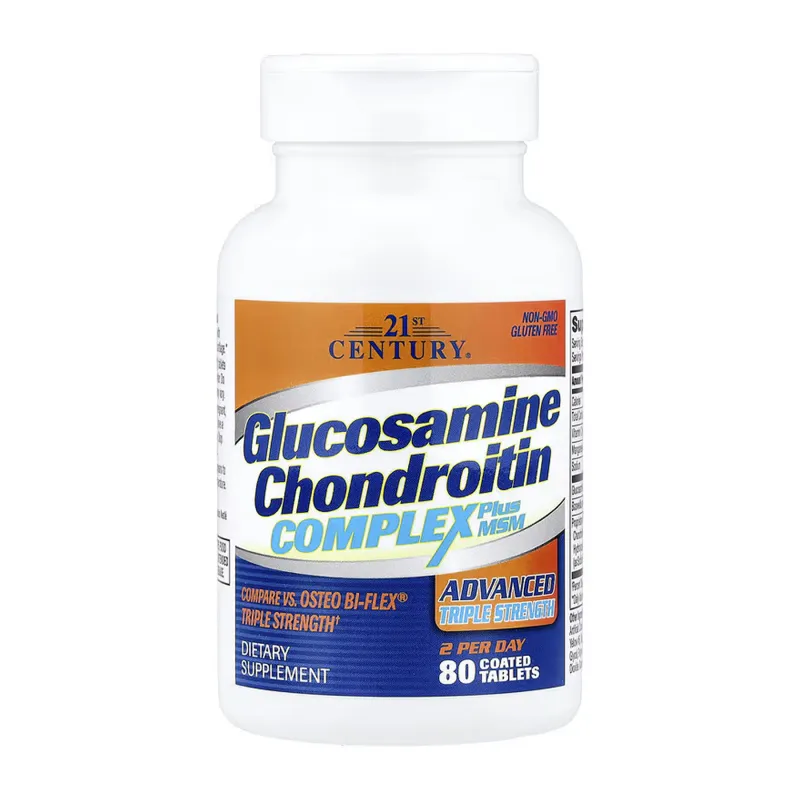 Глюкозамін з Хондроїтином, Glucosamine Chondroitin Complex Triple - 80 tabs