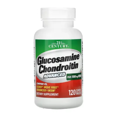 Глюкозамін Хондроїтин МСМ, Glucosamine Chondroitin Advanced + MSM - 120 tabs