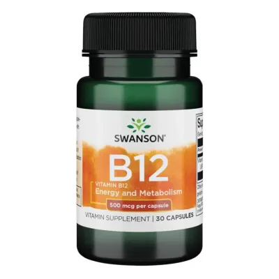 Витамин В-12, Vitamin B-12 500mcg - 30caps