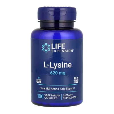 L-лизин, L-Lysine 620 mg - 100 vcaps