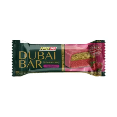 Протеиновый батончик Dubai Bar 25% Sugar free – 10×50 г, малина
