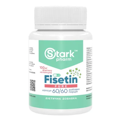 Фізетин, Fisetin Pure 100mg - 60 caps