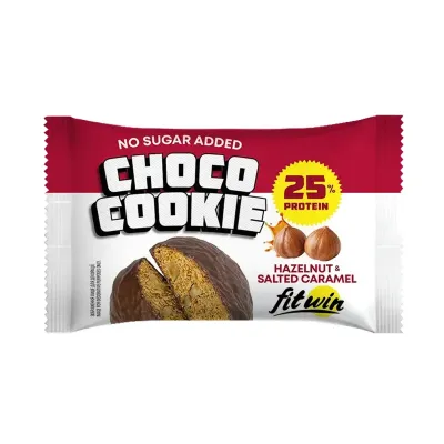 Протеиновое печенье, Choco Cookie 25% - 10x40g Hazelnut Salted Caramel