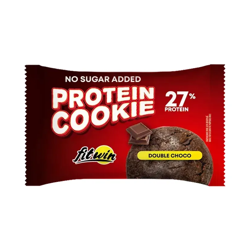 Протеїнове печиво 27% білка Подвійний шоколад FitWin (Protein Cookie) — 10 шт х 40 г