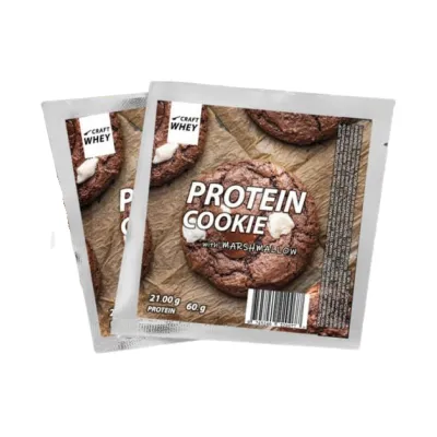 Протеїновий батончик Craft Whey (Cookie) — 60 г, marshmallow