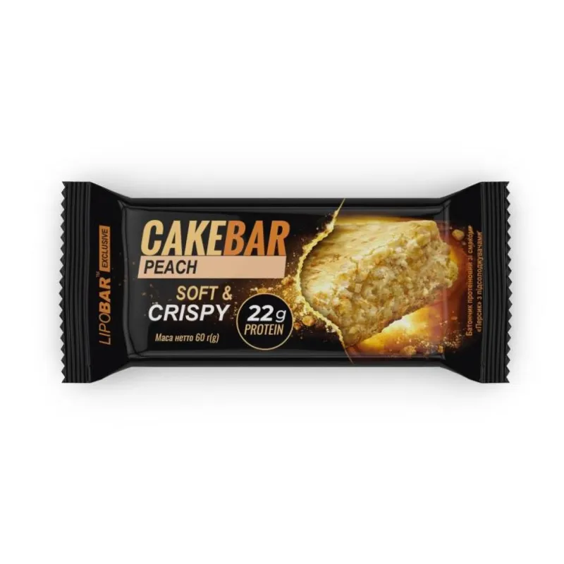 Протеїновий батончик, Cake Bar - 60g Peach