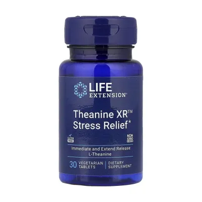 L-теанін, Theanine XR™ Stress Relief - 30 vegetarian tablets