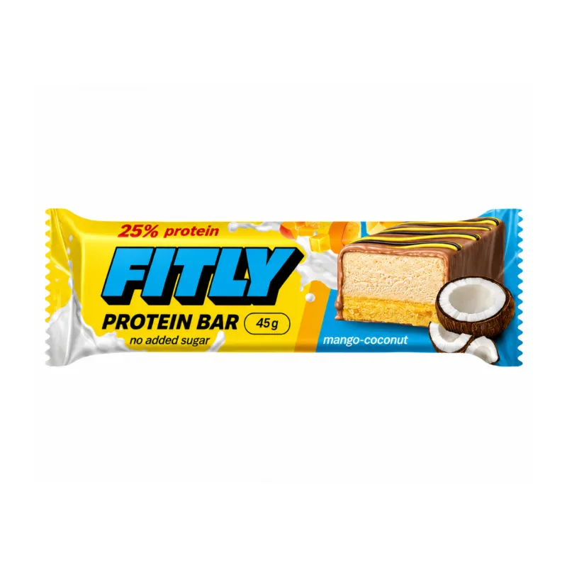 Протеїнові батончики, Protein Bar - 12x45g Mango Coconut