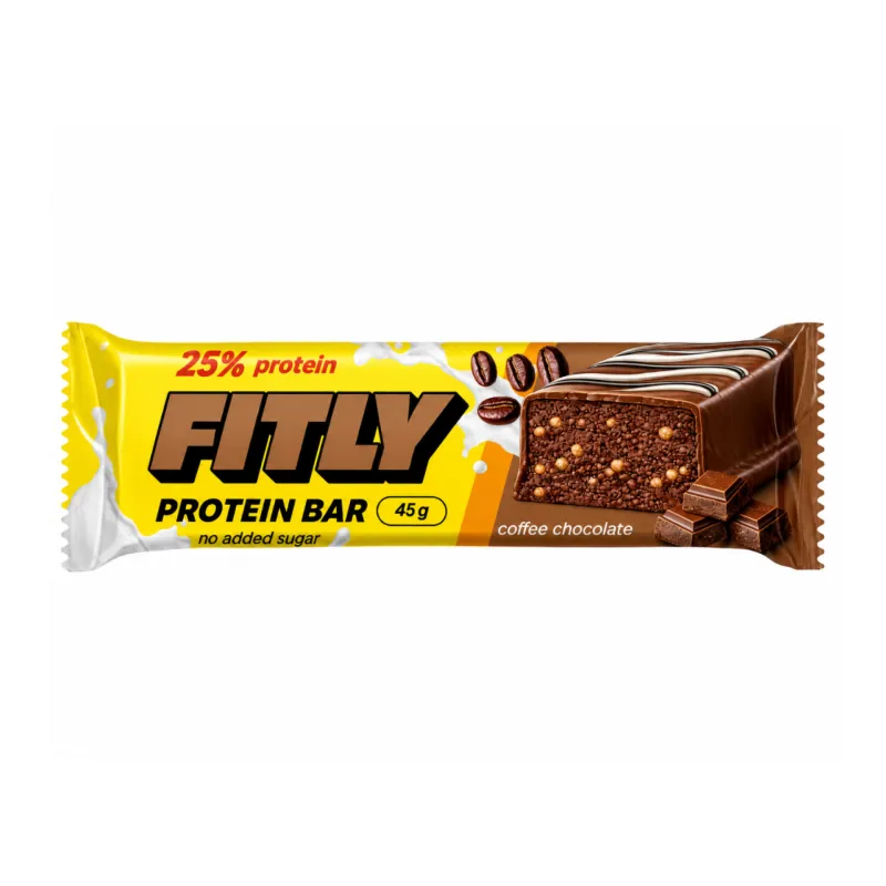 Протеїнові батончики, Protein Bar - 12x45g Coffe Chocolate